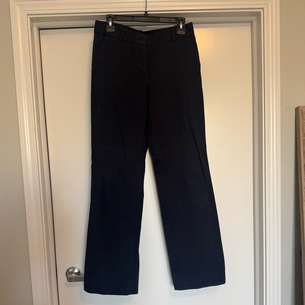 J. Crew Classic Navy Wide-Leg Pants